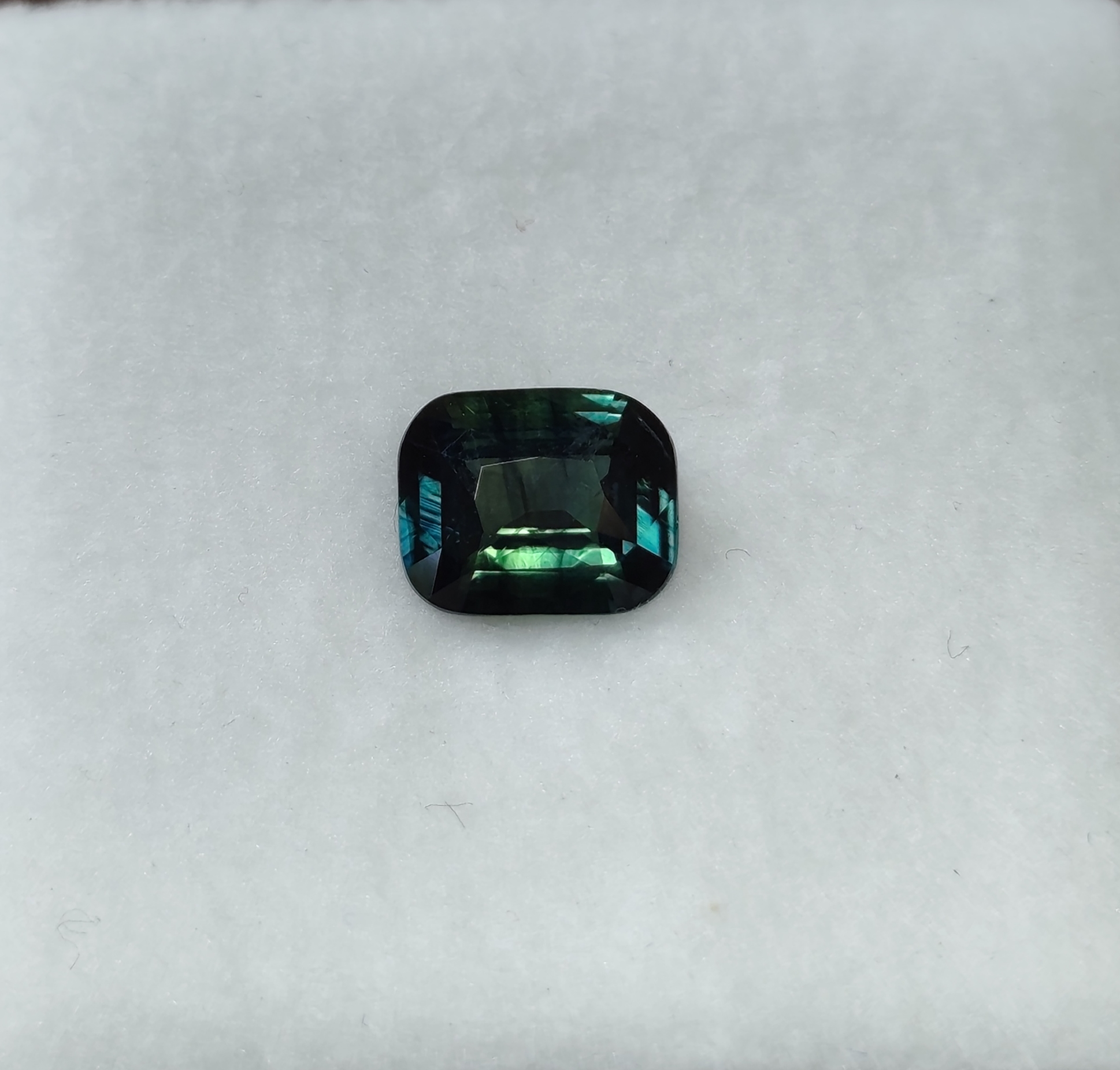 Teal sapphire